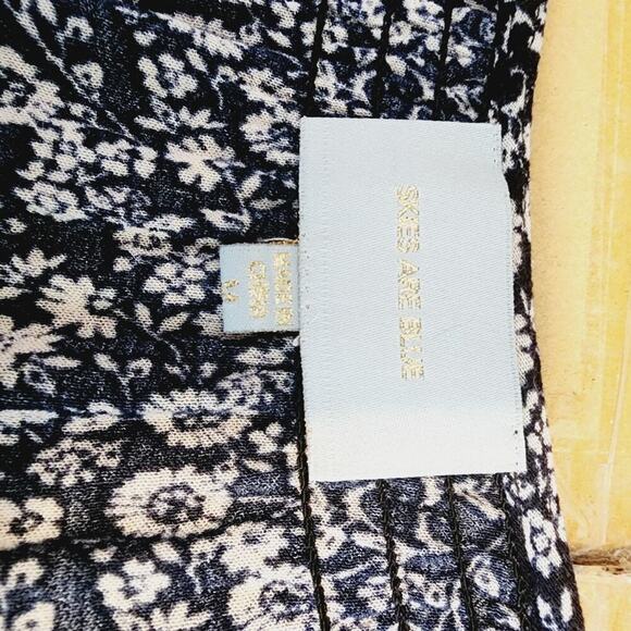 SKIES ARE BLUE BROWN/BLUE TUNIC WITH ELEPHANTS SIZE MED - Picture 6 of 7